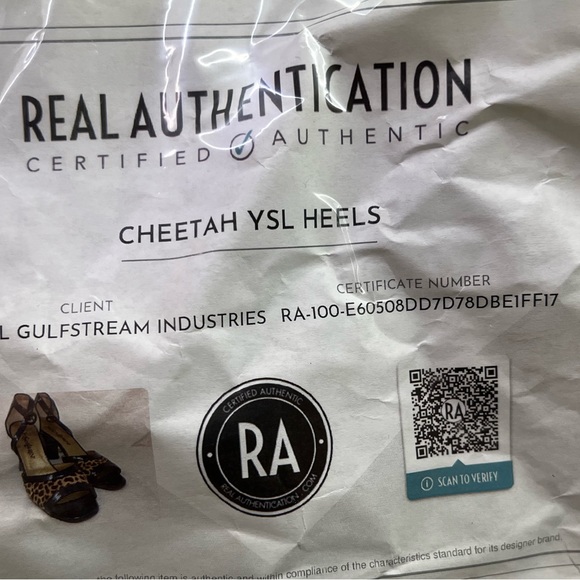 Authentic YSL Cheetah Heels Size 8.5 - Picture 5 of 6